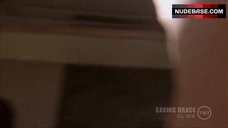 89. Holly Hunter Naked in Bathroom – Saving Grace