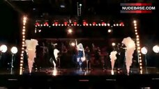 12. Britney Spears in Short Leather Dress – Hold It Against Me