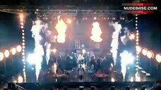 78. Britney Spears in Short Leather Dress – Hold It Against Me