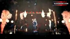 89. Britney Spears in Short Leather Dress – Hold It Against Me