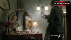 12. Vera Farmiga Cleavage in Bra – Bates Motel