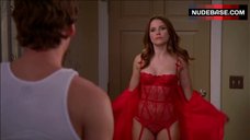34. Sophia Bush in Sexy Red Bodusuit – One Tree Hill