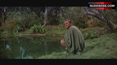 10. Jean Simmons Swimming Nude in Lake – Spartacus