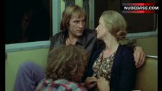 1. Brigitte Fossey Topless in Train – Going Places