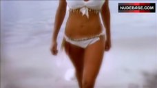 2. Sexy Allison Schulz in White Shine Bikini – Surf School