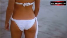 6. Sexy Allison Schulz in White Shine Bikini – Surf School