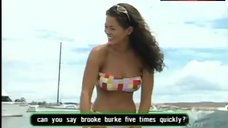 1. Brooke Burke Charvet in Strapless Bikini – E! Wild On...