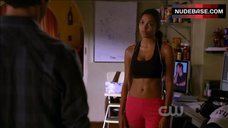 10. Jessica Lucas Sexy in Sports Bra – Melrose Place