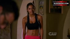 4. Jessica Lucas Sexy in Sports Bra – Melrose Place
