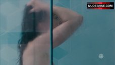 3. Catherine Reitman Naked in Shower – Workin' Moms