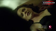 5. Rachel Boston Lying on Table in Lingerie – Witches Of East End