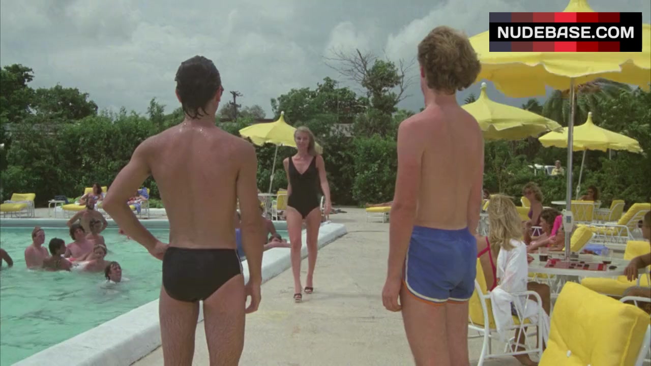 Cindy Morgan Sexy in Black Swimsuit – Caddyshack (0:43) | NudeBase.com